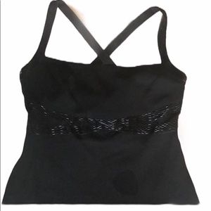 Jones NY formal gown w/ beaded bodice & straps